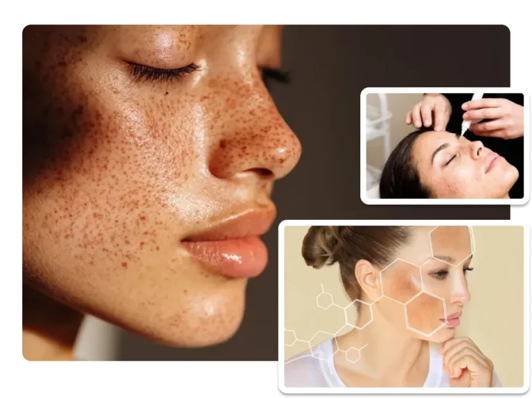 Pigmentation comparison image published on the clinic’s original page