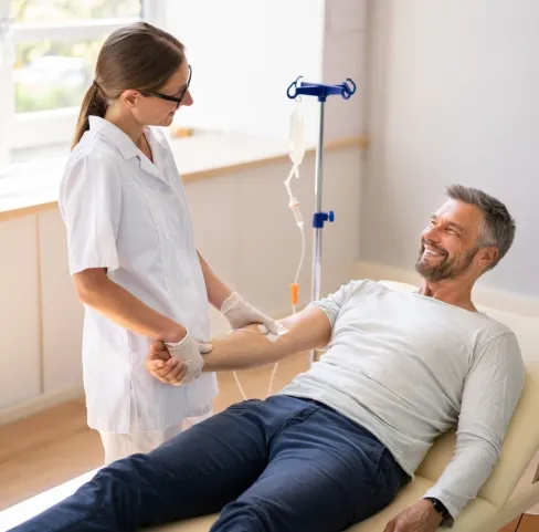 Boost your body’s overall health and support hair vitality with nutrient-rich IV therapy. It improves scalp circulation and strengthens hair from within.